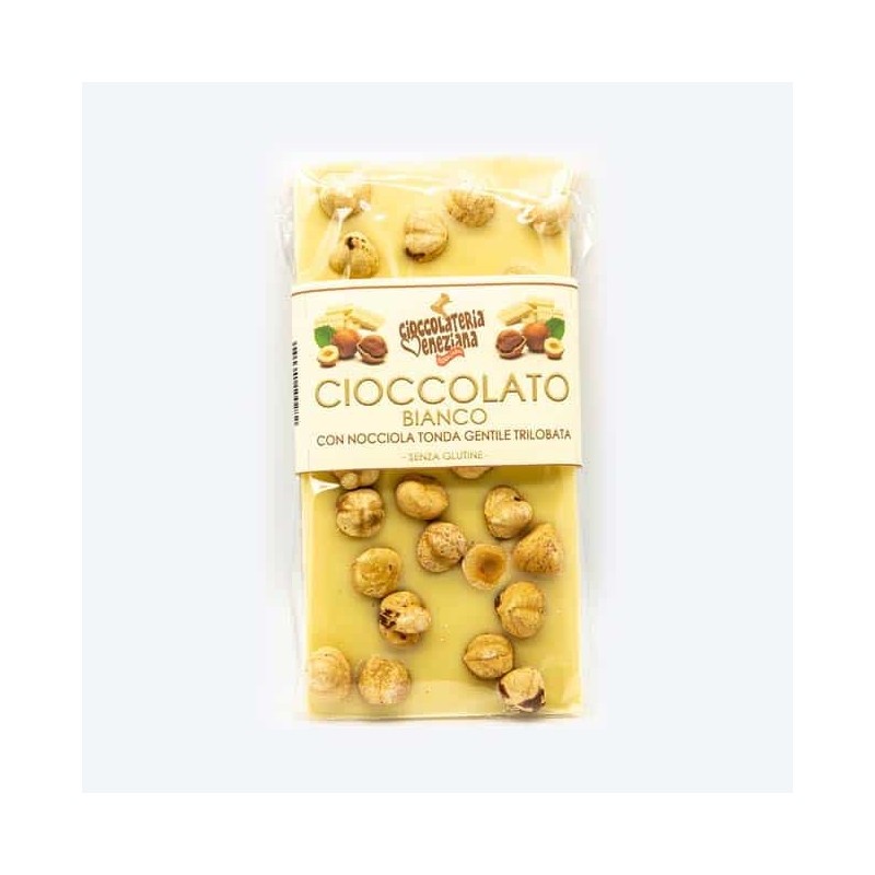 Cioccolato bianco con nocciola tostata tonda gentile