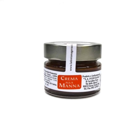 Crema spalmabile alle Nocciole e Manna 40% senza oli vegetali da 100 g