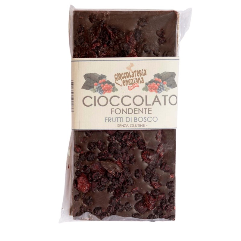 cioccolato fondente con frutti di bosco