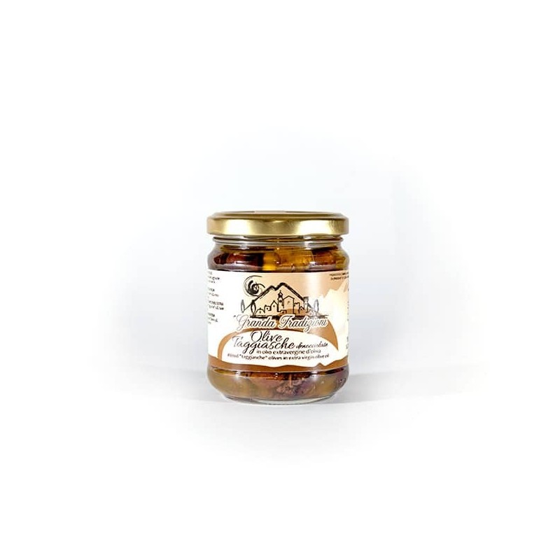 Olive Taggiasche denocciolate in olio extravergine di oliva