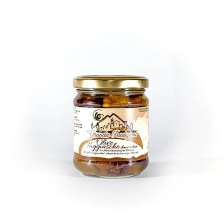 Olive Taggiasche denocciolate in olio extravergine di oliva
