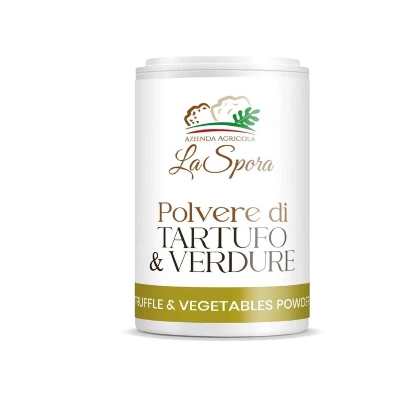 Polvere di tartufo e verdure dispenser