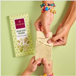 Tavoletta Cioccolato Bianco e Pistacchi Siciliani Salati