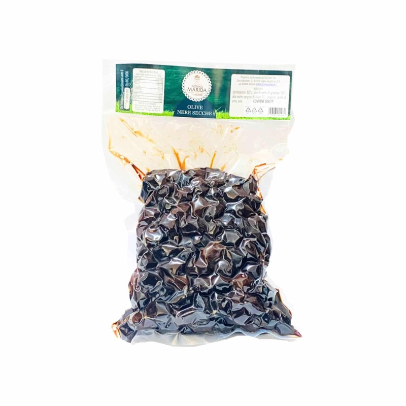 Olive nere secche busta da 3 kg